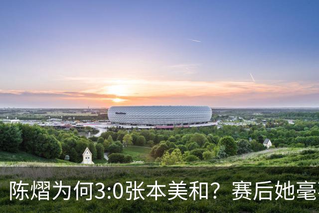 陈熠为何3:0张本美和？赛后她毫不可气说出原因，很淡定